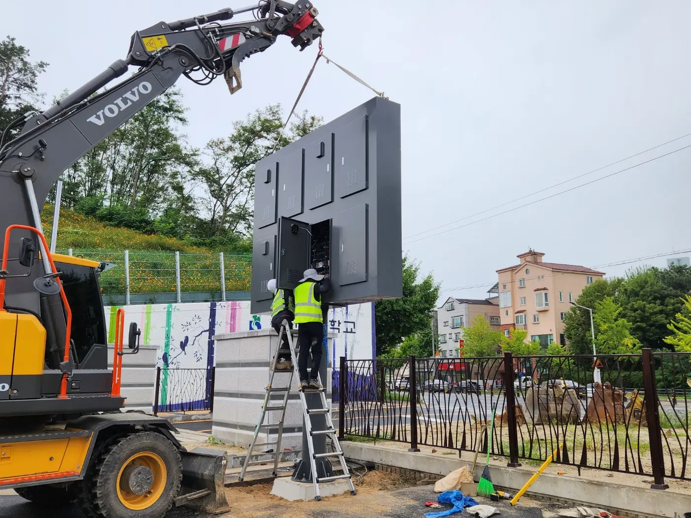 용인 대형전광판 수리 시공사례